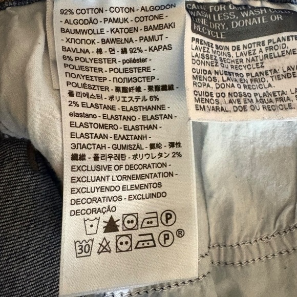 Levi's 724 High Rise Straight Leg Jeans Size 28 Dark Blue Denim - Picture 14 of 16